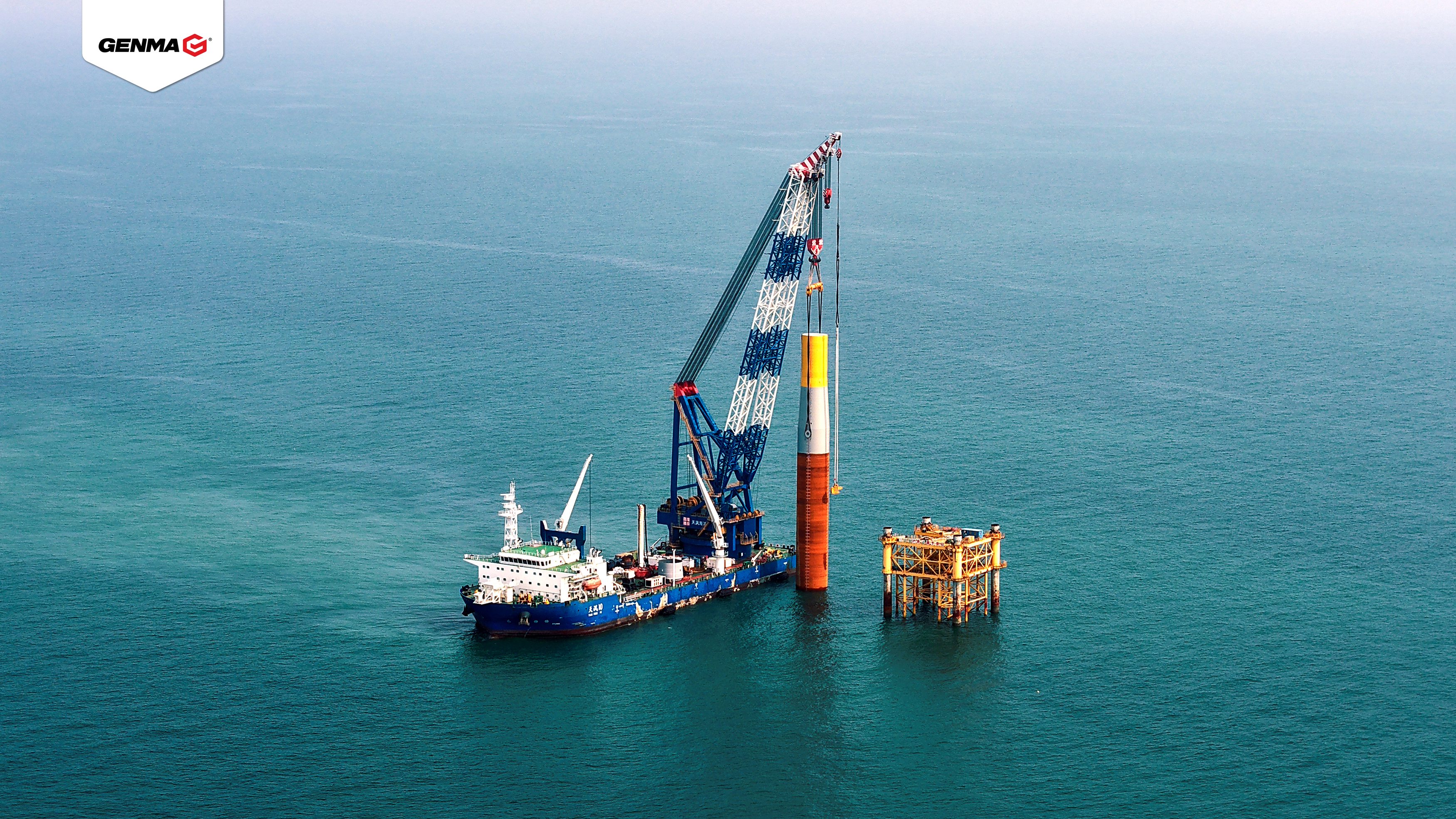 GENMA 3000t Floating Crane Powers Hainan CZ2 Offshore Wind Project(图1)