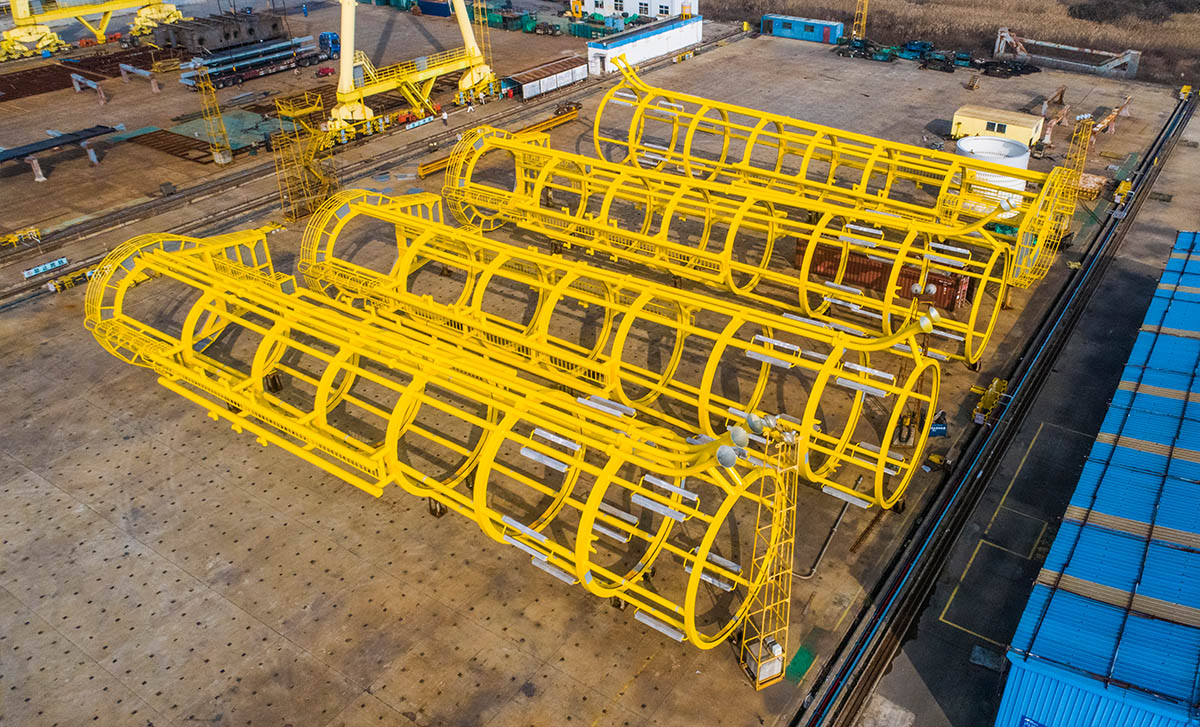 Offshore Wind Power Monopile Cage