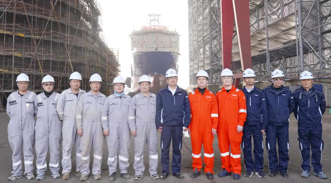 ROCs Third SPP40 Platform Supply Vessel (N1055) Successfully Launched(图1)