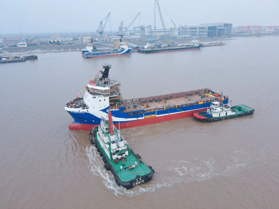 ROCs Third SPP40 Platform Supply Vessel (N1055) Successfully Launched(图2)