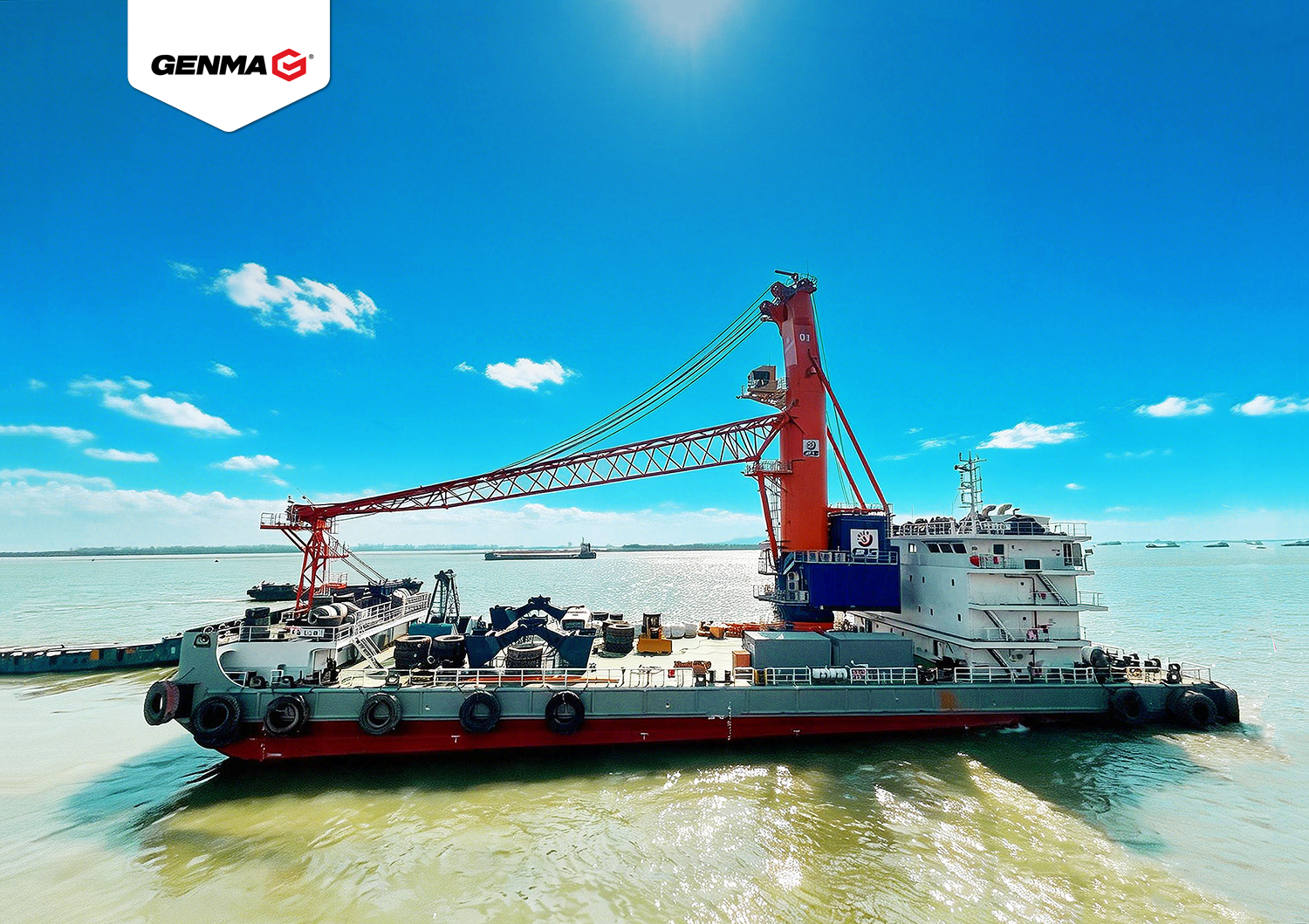 GENMA Delivers Three Additional Transshipment Cranes in Succession(图1)