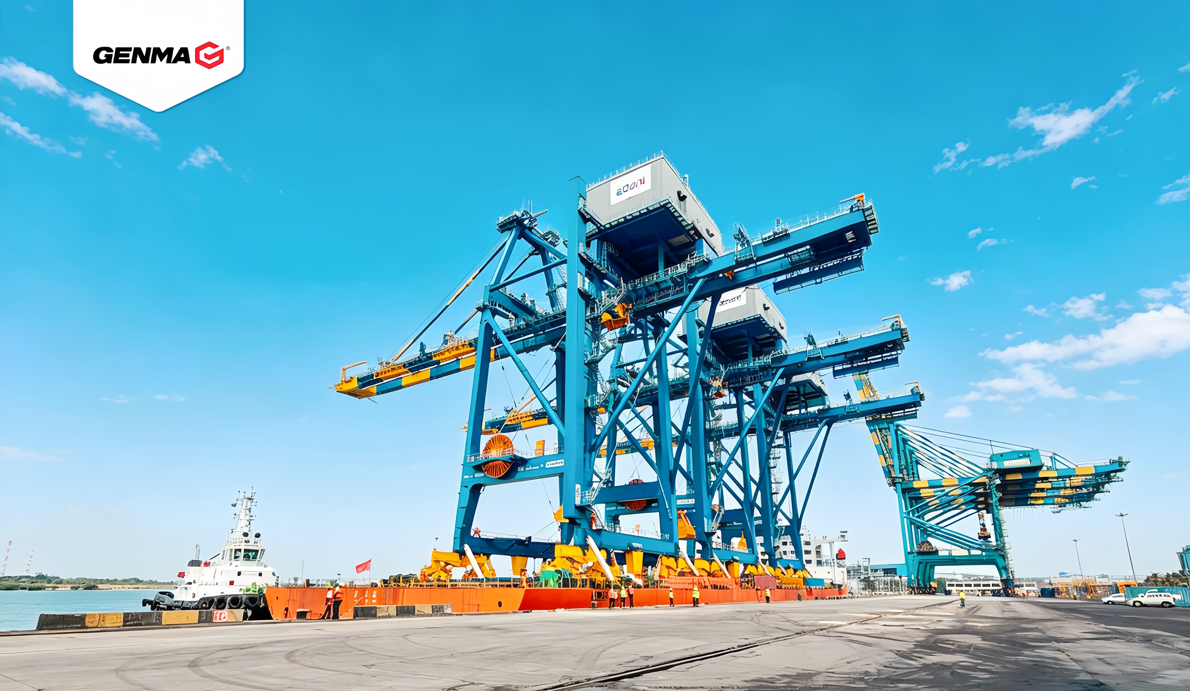 Landed & Checked In! Three GENMA Grab Ship Unloaders, Ready to Go(图1)