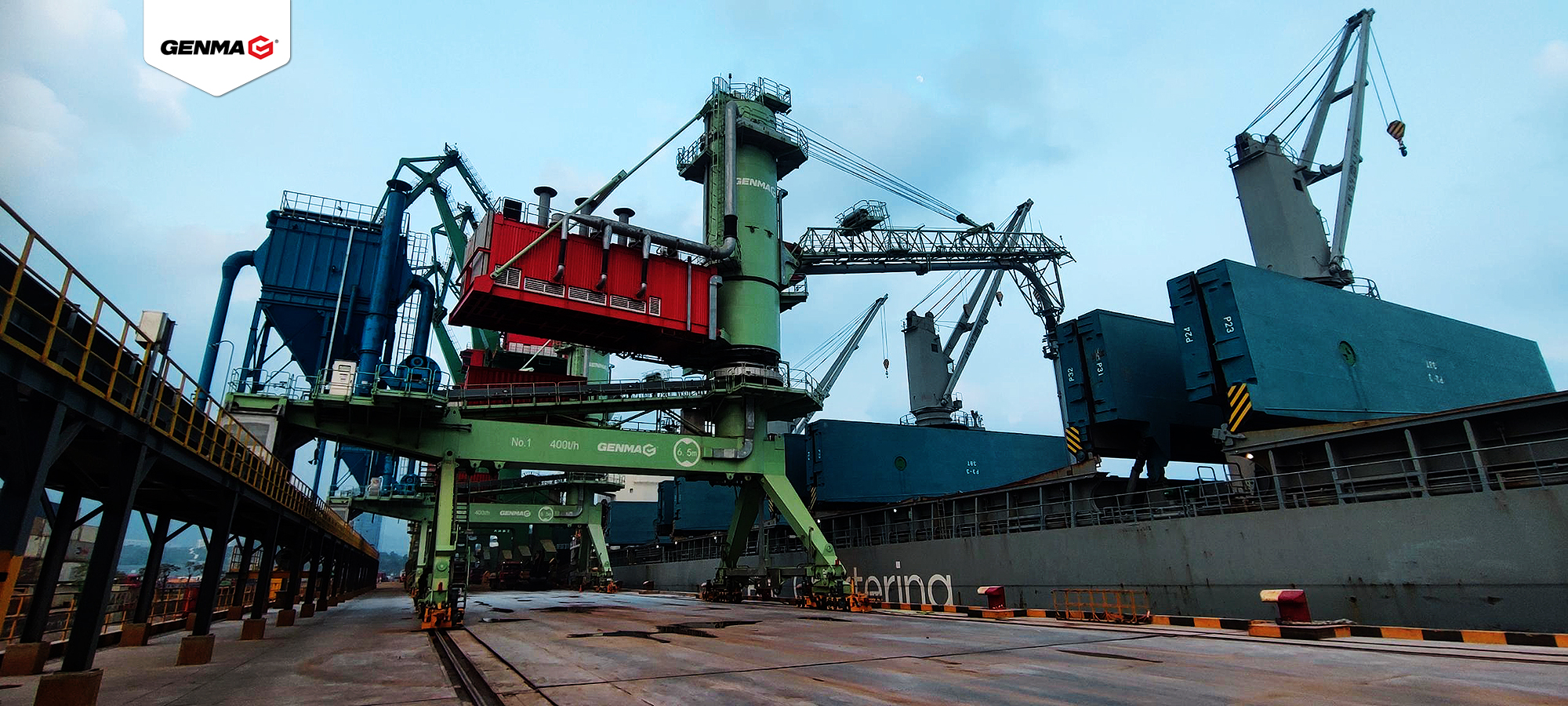 GENMA Delivers Two Alumina Pneumatic Ship Unloaders, Earns Customer Letter of Appreciation(图2)