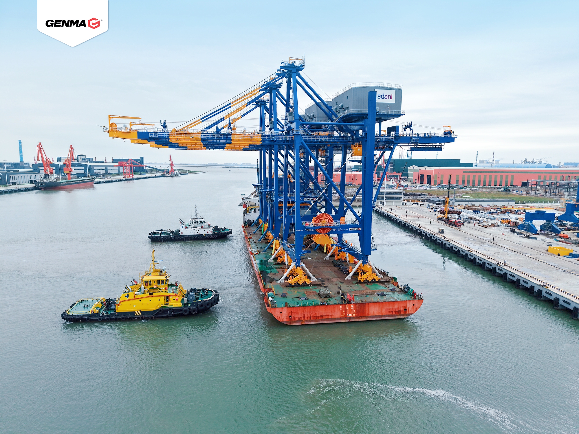 GENMA Ships Third Batch of Grab Ship Unloaders for Indian Customer(图1)